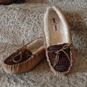 Leather Moccasin Slippers